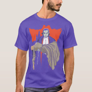 ドラキュラヴァンパイア女性イラストレーション Tシャツ