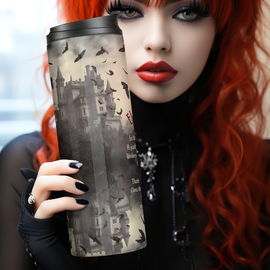 ドラキュラヴィンテージゴシックハロウィーンヴァンパイア城 タンブラー