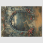 ドラキュラ城ゴシック様式のアーチ型吸石器 薄葉紙 (正面)