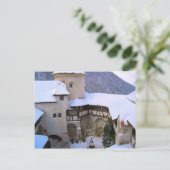 ドラキュラ城,ブラン,トランシルヴァニア,冬 ポストカード (スタンド正面)