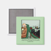 ドラキュラ笑わされるユーモアハロウィンマグネット マグネット (正面/裏面)