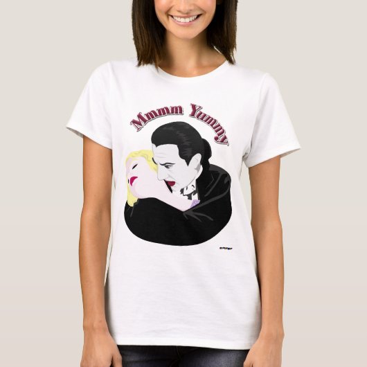 ドラキュラ、うまそう Tシャツ (正面)