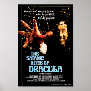 "ドラキュラ"の(1973年の)映画のポスターの悪魔的な儀式 ポスター