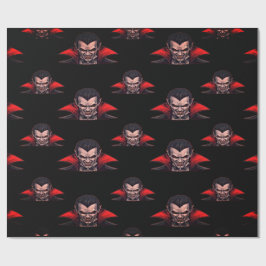 ドラキュラ ゴシック ホラー ハロウィン ラッピングペーパー