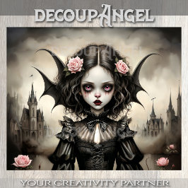 ドラキュラ・デコペのゴシック様式の娘 薄葉紙