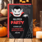 ドラキュラ・ヴァンパイアの怖いハロウィンパーティー 招待状