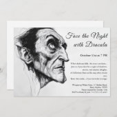 ドラキュラ ヴァンパイア ハロウィンパーティー 招待状 (正面/裏面)