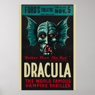 ドラキュラ 1920年代 ヴィンテージ モンスター映画ポスター ポスター