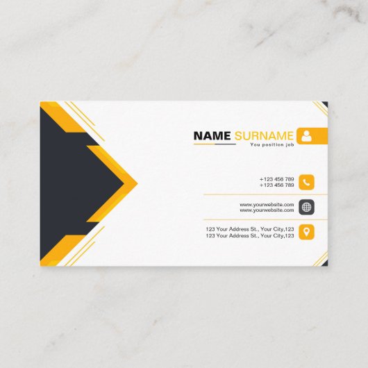 ドラクアンドオレンジシンプル 名刺 (裏面)