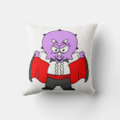 ドラクラ伯爵の服を着たセラトプの恐竜。 クッション (裏面)