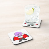 ドラクラ伯爵の服を着たセラトプの恐竜。 コースター (右側)