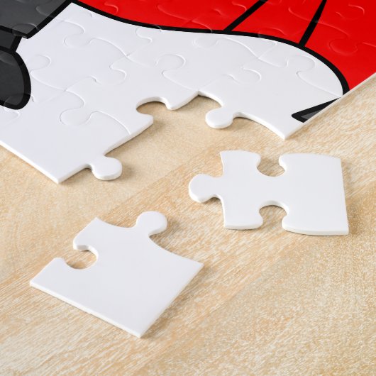 ドラクラ伯爵の服を着たセラトプの恐竜。 ジグソーパズル (側面)