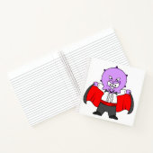 ドラクラ伯爵の服を着たセラトプの恐竜。 ノートブック (内部)