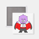 ドラクラ伯爵の服を着たセラトプの恐竜。 マグネット (正面/裏面)