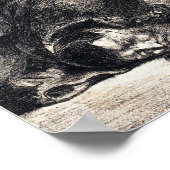 ドラクロワ – ハムレットとポロニウス体(法… ポスター (角)