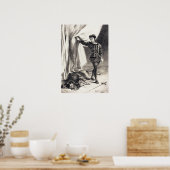 ドラクロワ – ハムレットとポロニウス体(法… ポスター (キッチン)