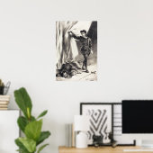 ドラクロワ – ハムレットとポロニウス体(法… ポスター (ホームオフィス)