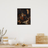 ドラクロワ – ラザレの復活1850 ポスター (キッチン)