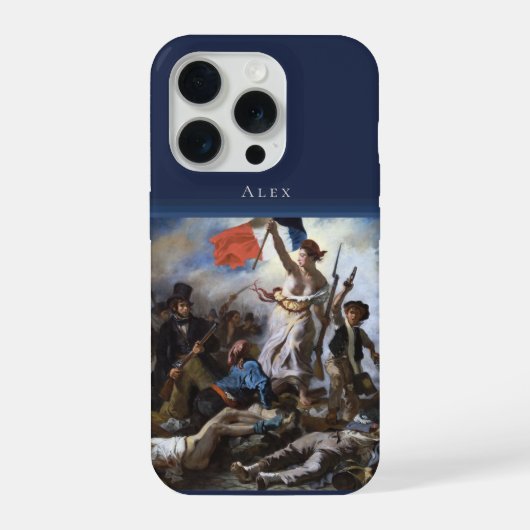 ドラクロワ – 民衆を導く自由の女神 オーダーメイド iPhoneケース (裏面)