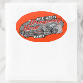 ドラグウェイの英雄 楕円形シール (バッグ)