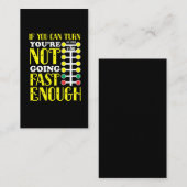 ドラグスターおもしろいの運転手,レースカーに熱中 名刺 (正面/裏面)