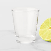 ドラグライン掘削機の漫画イラストレーション ショットグラス (左)