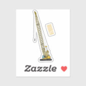 ドラグライン掘削機の漫画イラストレーション シール (シート)