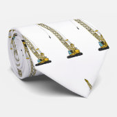 ドラグライン掘削機の漫画イラストレーション ネクタイ (ロール)