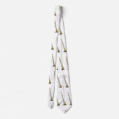 ドラグライン掘削機の漫画イラストレーション ネクタイ (裏面)