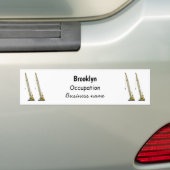 ドラグライン掘削機の漫画イラストレーション バンパーステッカー (車上)