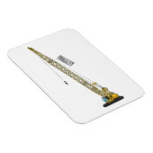 ドラグライン掘削機の漫画イラストレーション マグネット (右側)