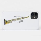 ドラグライン掘削機の漫画イラストレーション Case-Mate iPhoneケース (裏面(横))