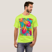 ドラグーン鮮やかフルーツ柄 Tシャツ (正面フル)
