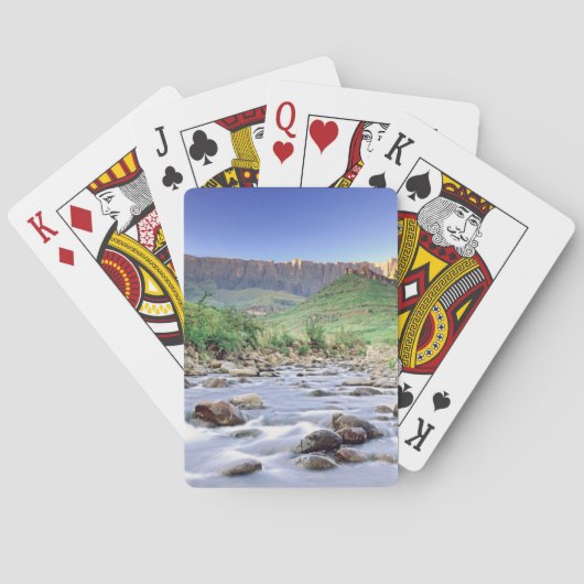 ドラケンズバーグのアンフィシアターとトゥゲラ川 トランプ (裏面)