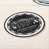 ドラケンズバーグ山脈 – 南アフリカ ラウンドペーパーコースター (アングル)