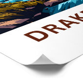 ドラケンズベルグサウス・アフリカ旅行プリント ポスター (角)