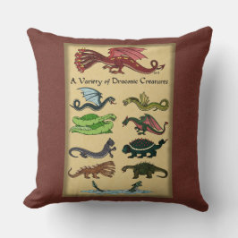 ドラコニックな様々な生き物 クッション