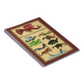 ドラコニックな様々な生き物 ノートブック (右側)