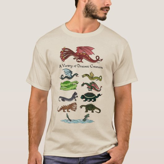ドラコニック・クリーチャーの多様性 Tシャツ (正面)
