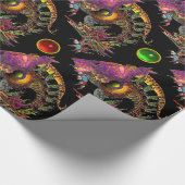 ドラゴカラフルと宝石 ラッピングペーパー (角)