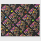 ドラゴカラフルと宝石 ラッピングペーパー (フラット)