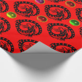 ドラゴカラフルと宝石 ラッピングペーパー (角)