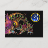 ドラゴジェムストーンモノグラムブラックブルーサファイア 名刺 (裏面)