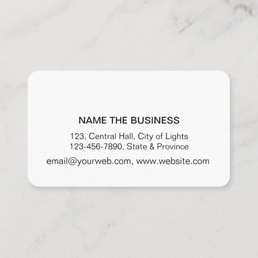 ドラゴミニマルンフライプロフェッショナルホワイト金ゴールドフローラ 名刺 (裏面)