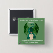 ドラゴンおもしろいボタン 缶バッジ (正面&裏面)