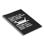 ドラゴンおもしろいボートレーシングユーモア舟遊び列 ノートブック (右側)