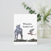 ドラゴンおよびシマウマ ポストカード (スタンド正面)