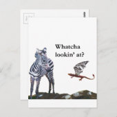 ドラゴンおよびシマウマ ポストカード (正面/裏面)