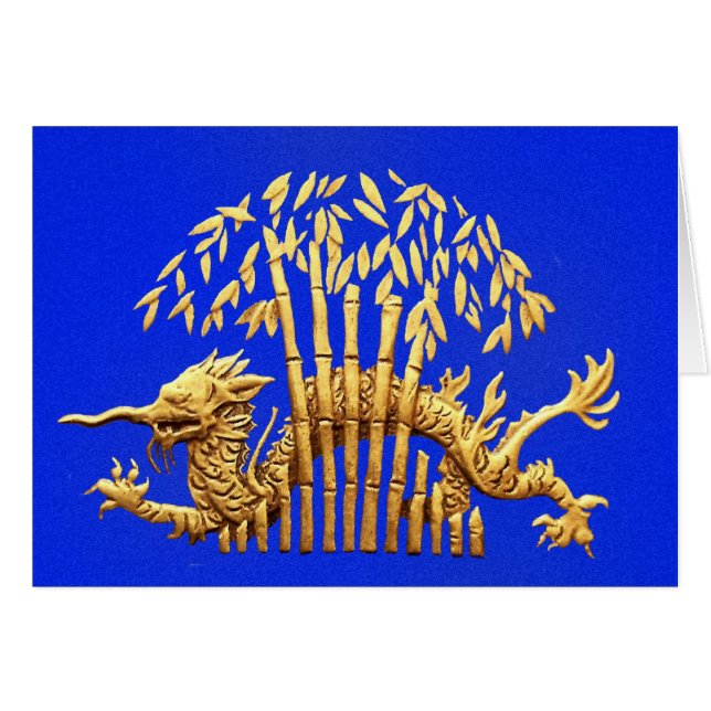 ドラゴンおよびタケ (正面横)