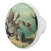 ドラゴンおよび妖精 セラミックノブ (右)